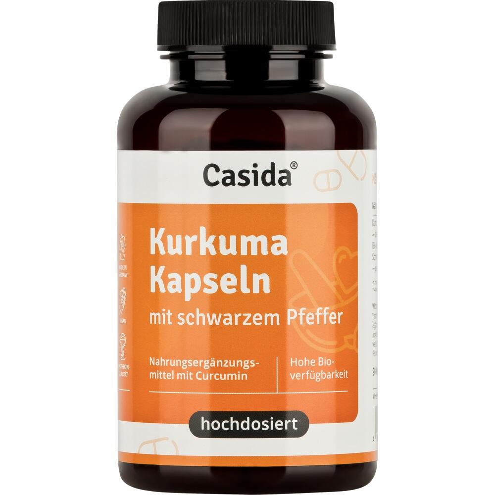 Casida Kurkuma Kapseln mit schwarzem Pfeffer 90 St Kapseln
