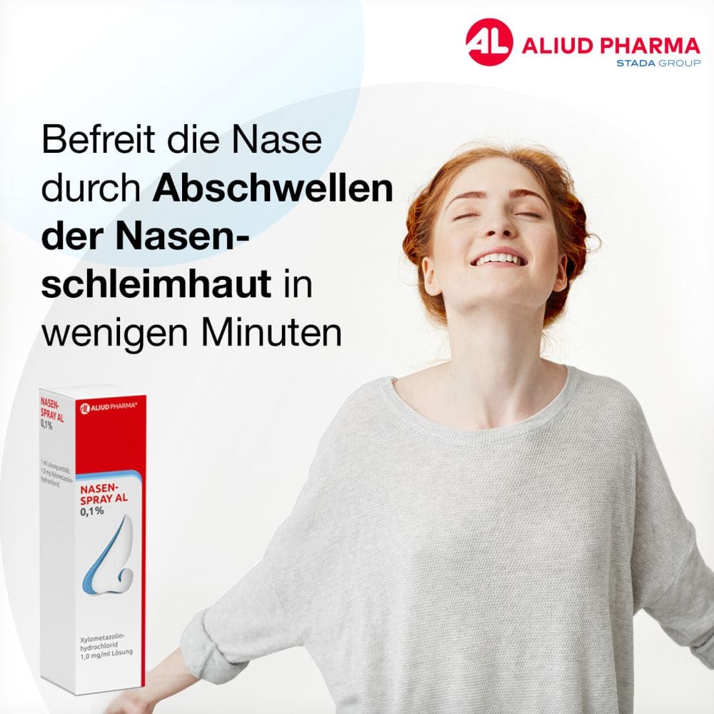 Nasenspray AL 0,1 % bei Schnupfen