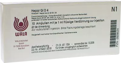 Hepar Gl D4 Ampullen 10X1 ml Ampullen