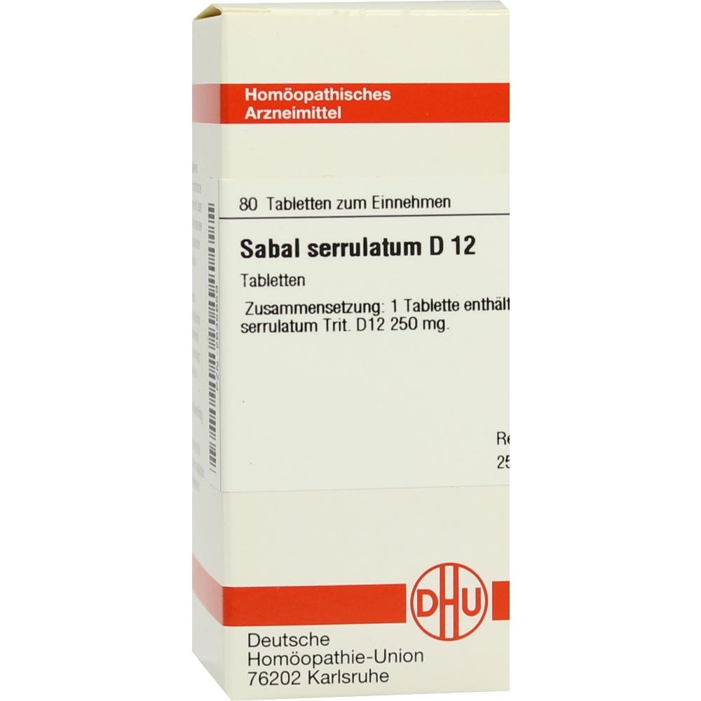 SABAL SERRULATUM D 12 Tabletten 80 St Tabletten