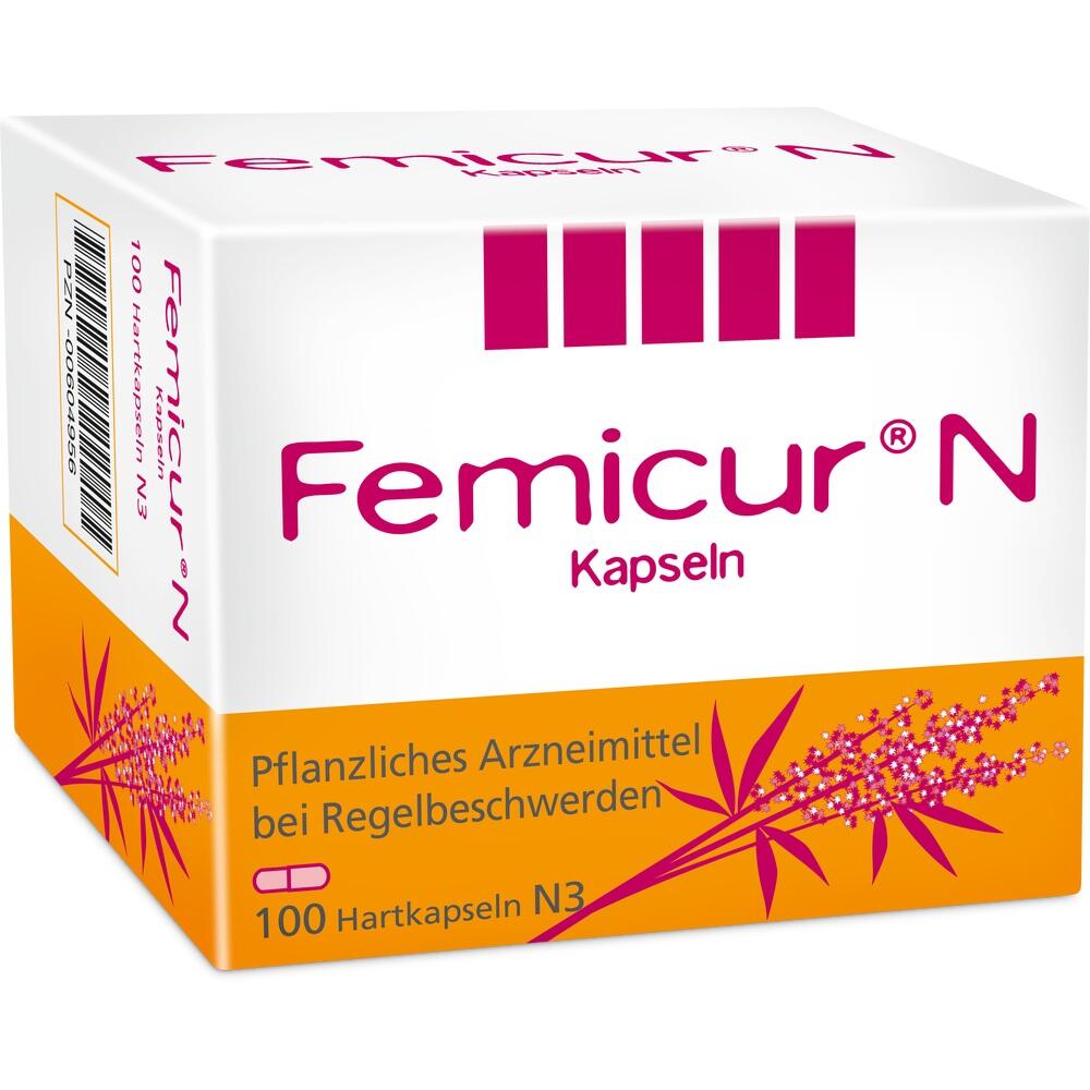 Femicur N Kapseln bei Regelbeschwerden 100 St Hartkapseln