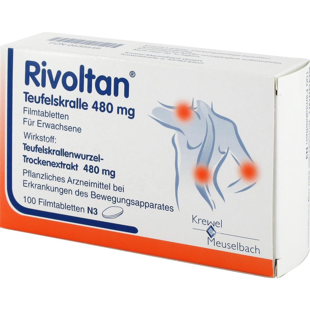 Rivoltan Teufelskralle 480mg 100 St Filmtabletten