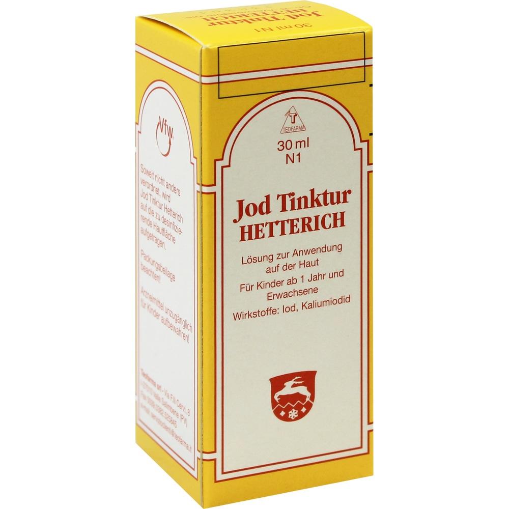 JODTINKTUR Hetterich 30 ml Lösung