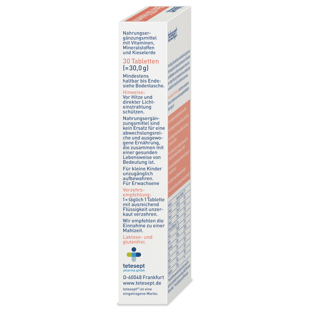 tetesept Biotin 1000 Kieselerde  30 St Filmtabletten