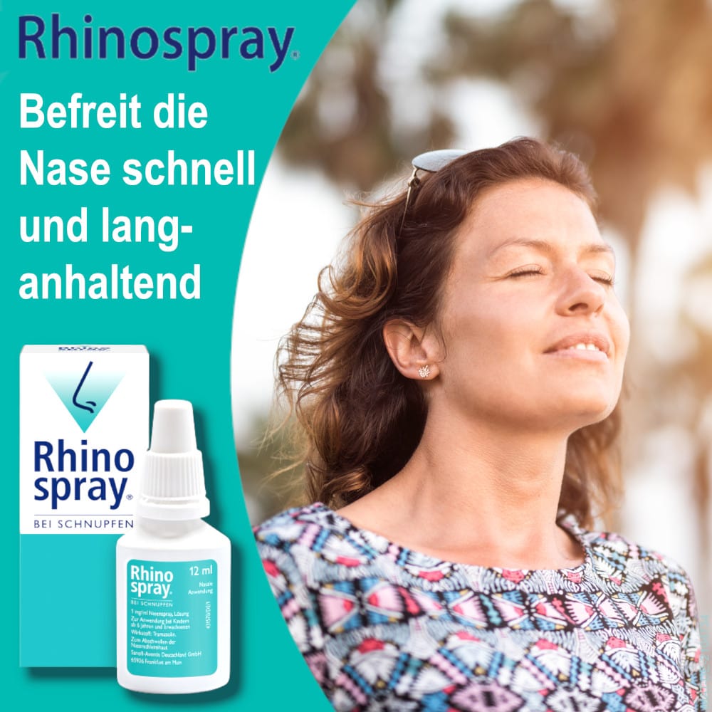 Rhinospray Nasenspray - bei Schnupfen & verstopfter Nase 12 ml Nasenspray
