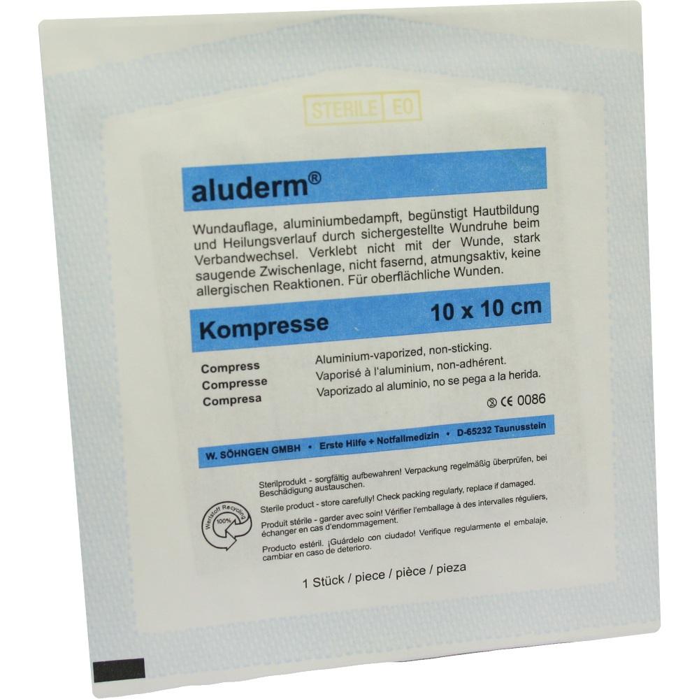 Aluderm Kompressen 10x10 cm 1 St Kompressen