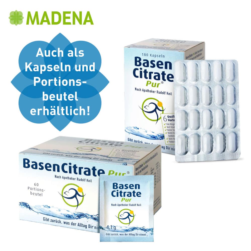 MADENA Basen Citrate Pur 216 g Pulver