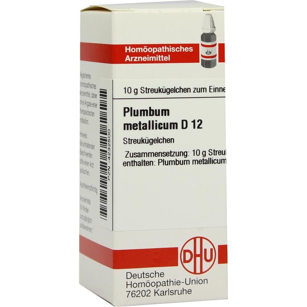 PLUMBUM METALLICUM D 12 Globuli 10 g Globuli