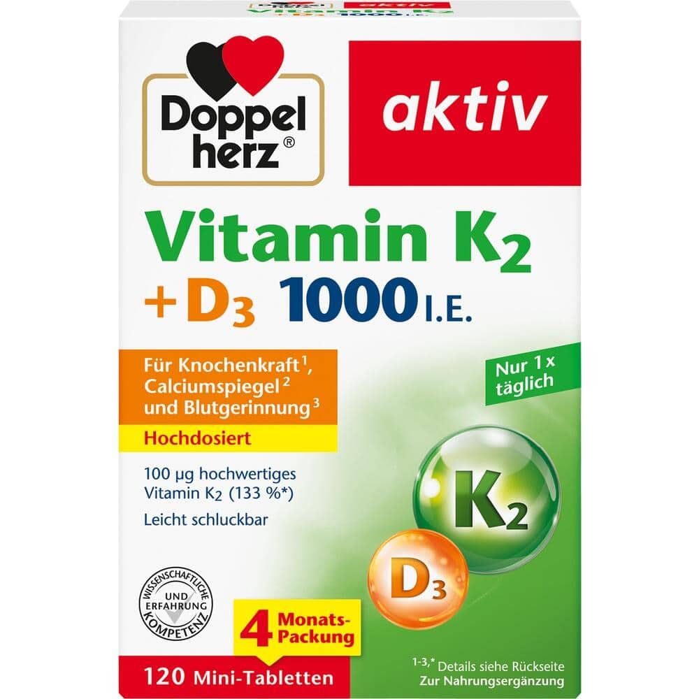 Doppelherz aktiv Vitamin K2+D3 1000 I.E. 120 St Tabletten