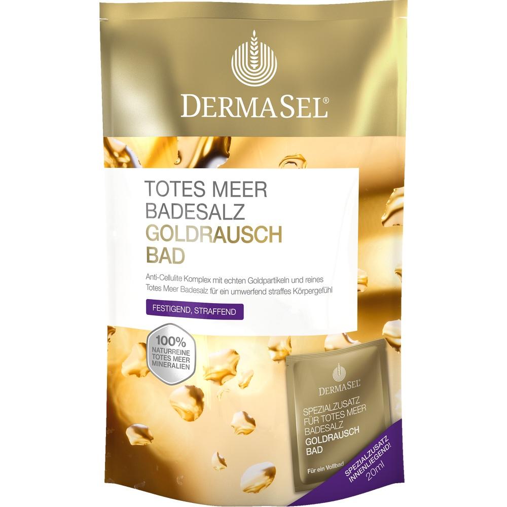 DERMASEL Totes Meer Badesalz+Gold  1 Packung Kombipackung