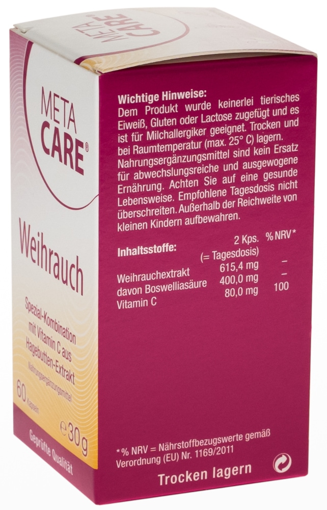META CARE Weihrauch 60 St Kapseln