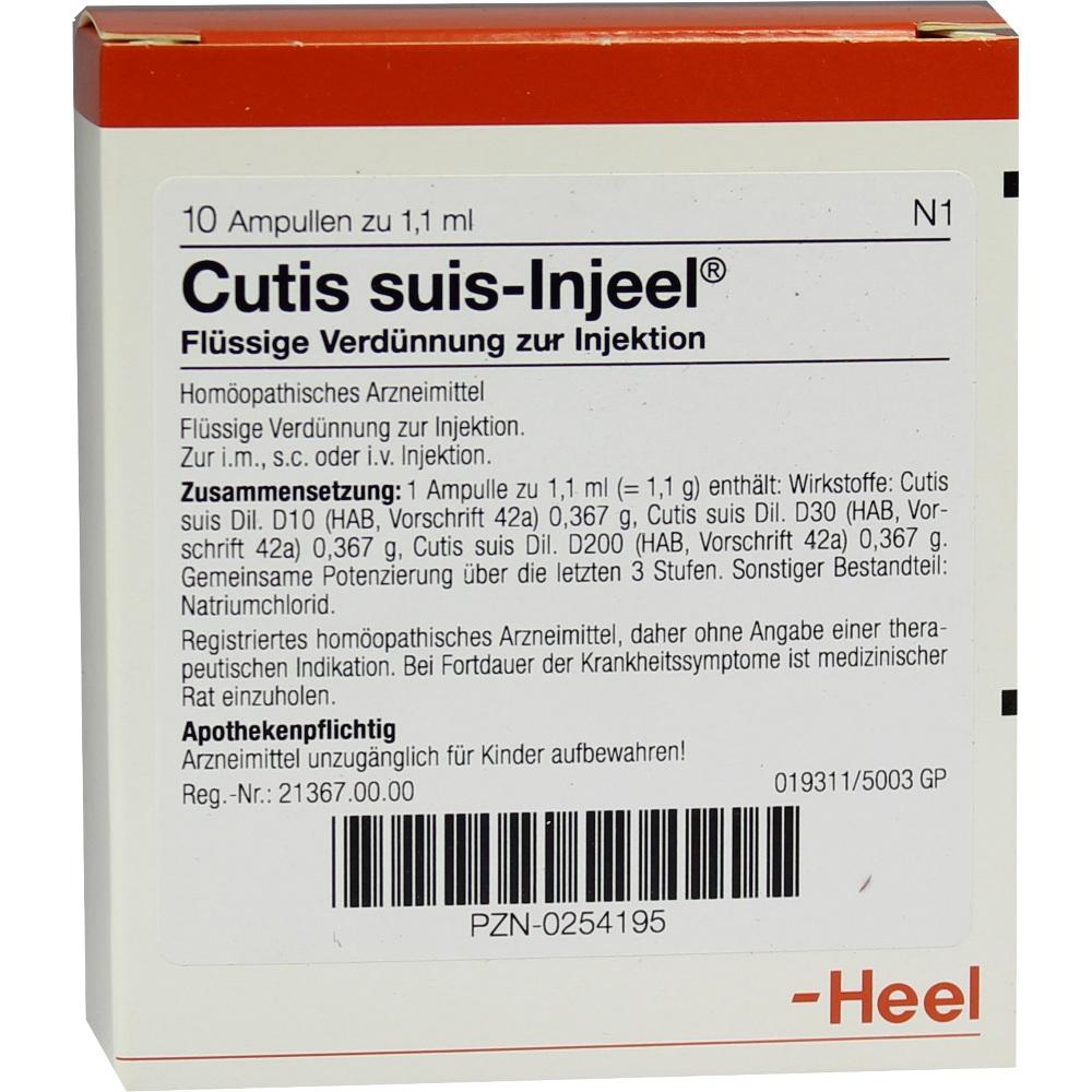 CUTIS suis Injeel Ampullen 10 St Ampullen