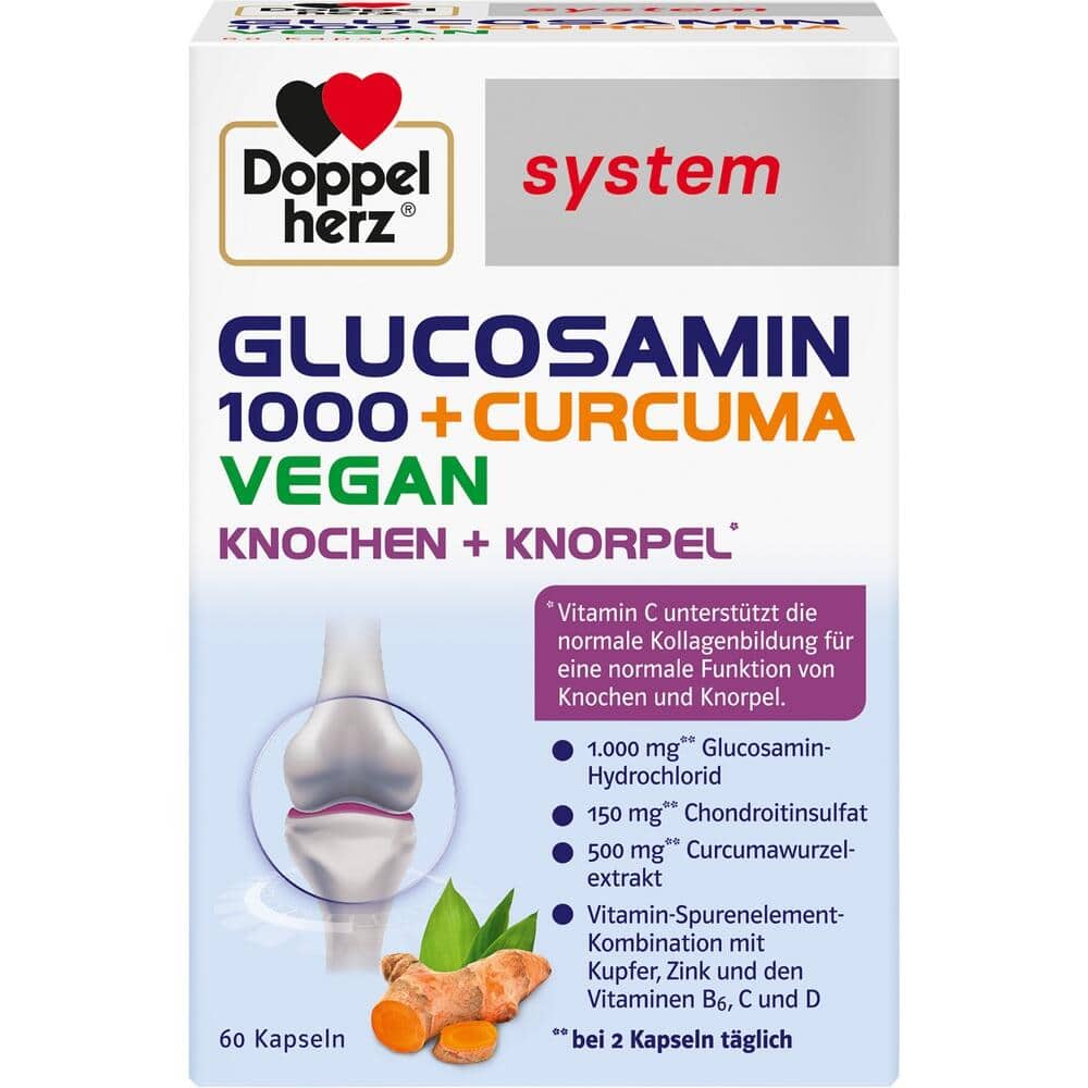 Doppelherz system GLUCOSAMIN 1000 + CURCUMA  60 St Kapseln