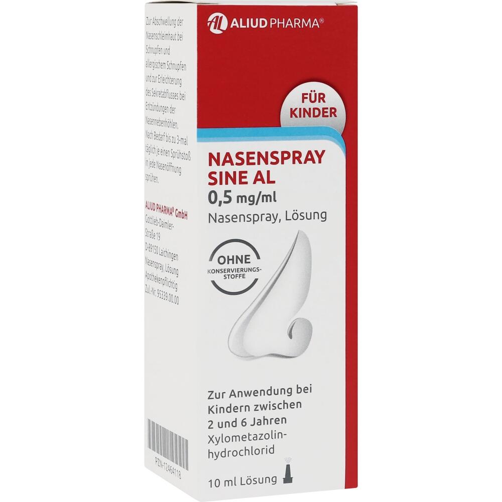 Nasenspray sine AL 0,5 mg / ml bei Schnupfen