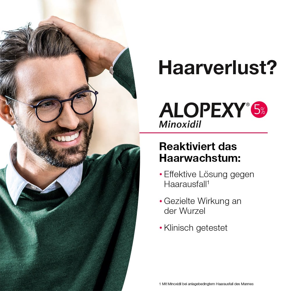 ALOPEXY 5% Lösung zur Anwendung auf der Haut 3X60 ml Lösung