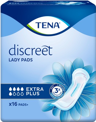 TENA Lady Discreet Extra Plus Inkontinenz Einlagen 16 St Binden