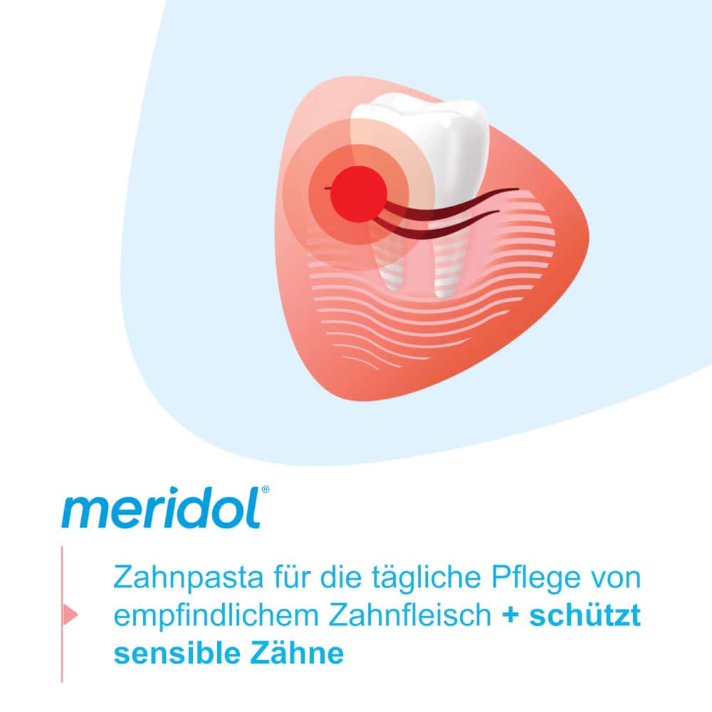 meridol Zahnpasta RUNDUMPFLEGE EMPFINDLICHES ZAHNFLEISCH & ZÄHNE 75 ml Zahnpasta