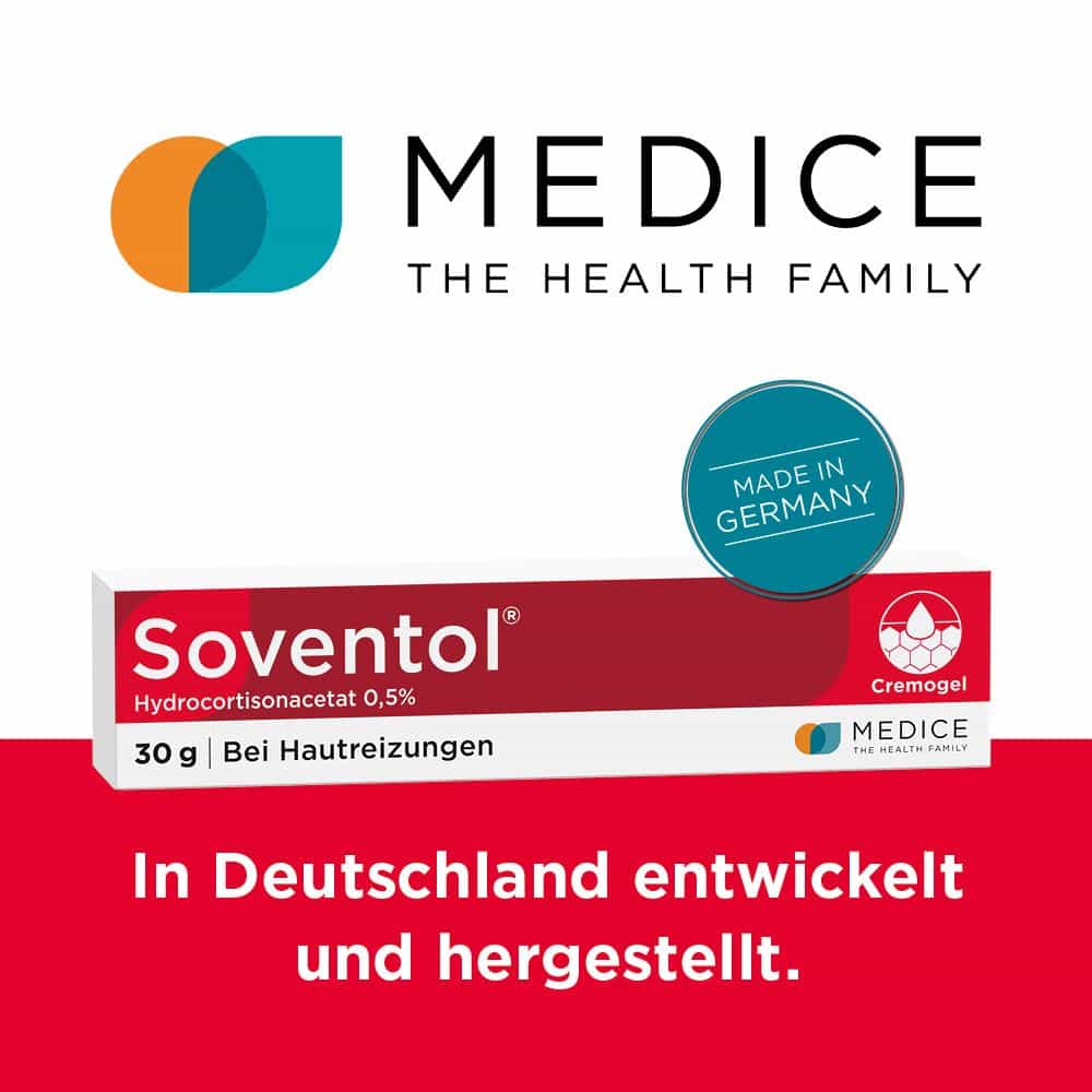 Soventol HydroCortisonACETAT 0,5% bei Hautentzündungen 30 g Creme