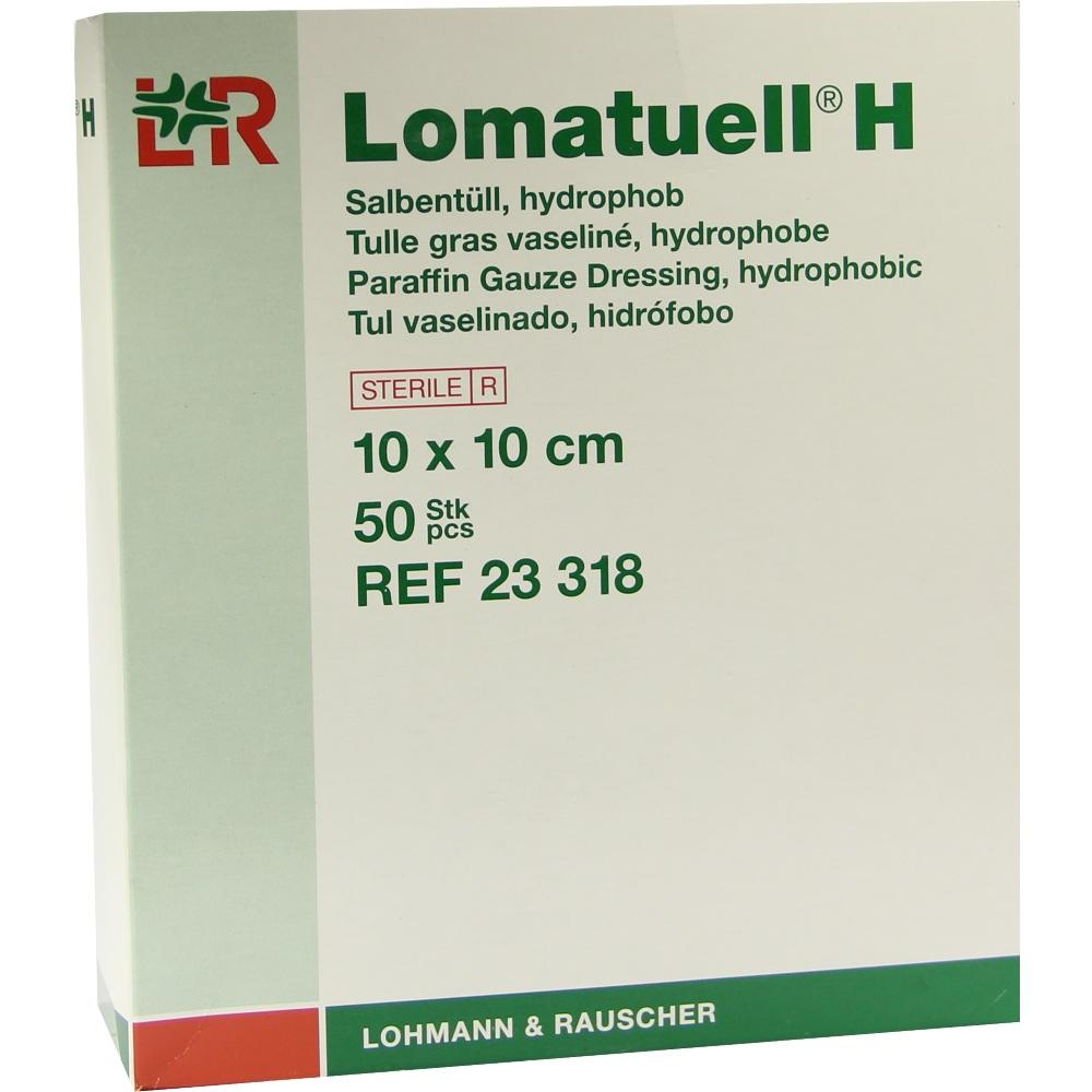 LOMATUELL H Salbentüll 10x10 cm steril 50 St Verband