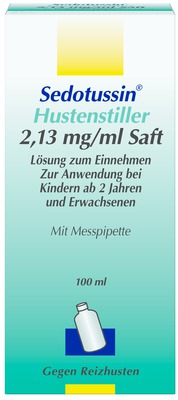 Sedotussin Hustenstiller 2,13mg/ml Saft 100 ml Lösung zum Einnehmen