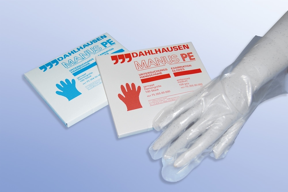 HANDSCHUHE PE Herren gehämmert Spenderbox 100 St Handschuhe