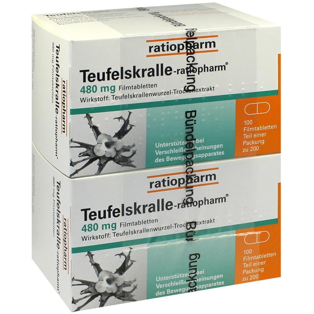 Teufelskralle-ratiopharm bei Gelenkschmerz 200 St Filmtabletten