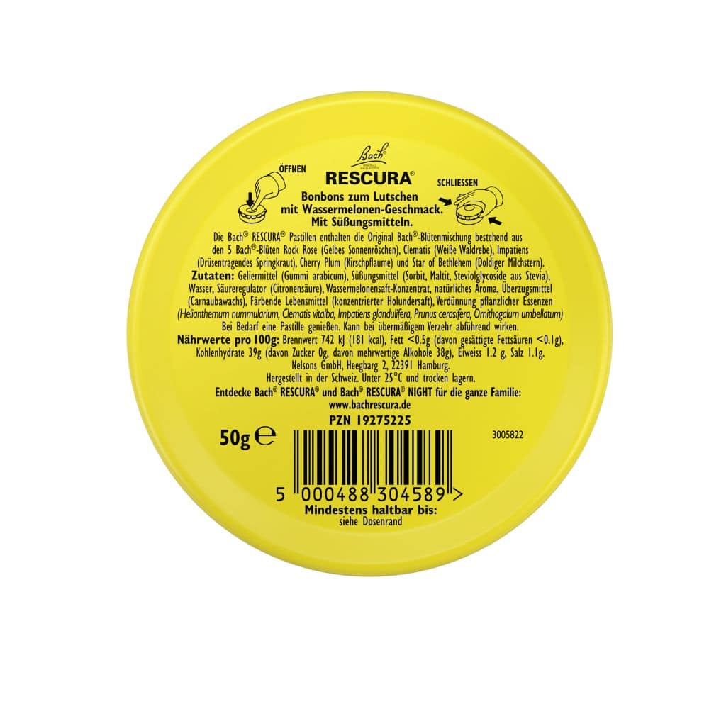Bach RESCURA PASTILLEN Wassermelone 50 g Pastillen