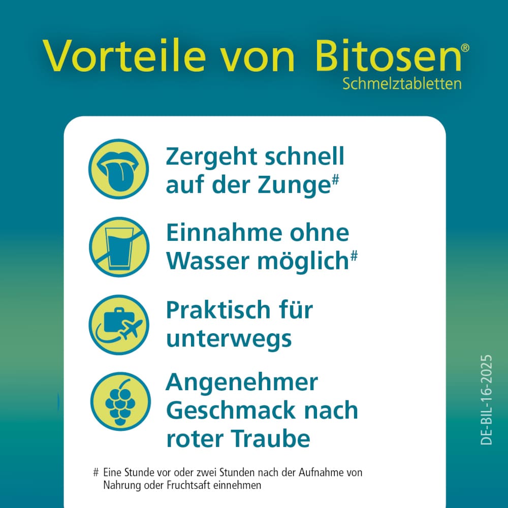 Bitosen 20 mg Antiallergikum 10 St Schmelztabletten
