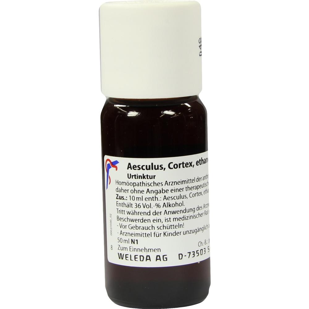 WELEDA AESCULUS CORTEX äth.Decoct.Urtinktur D 1 50 ml Dilution