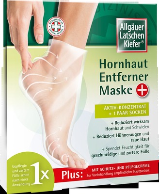 Allgäuer Latschen Kiefer Hornhaut Entferner Maske + 1 Packung