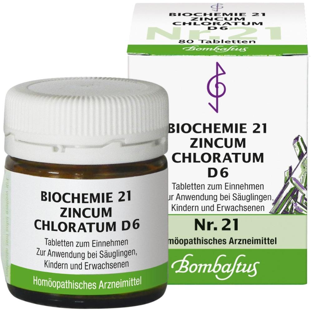 BIOCHEMIE 21 Zincum chloratum D 6 Tabletten 80 St Tabletten