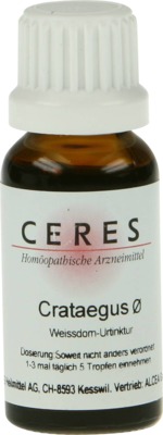 CERES Crataegus Urtinktur 20 ml Tropfen