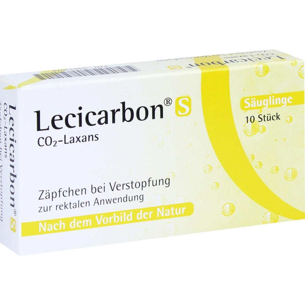 Lecicarbon S CO2-Laxans für Säuglinge 10 St Suppositorien