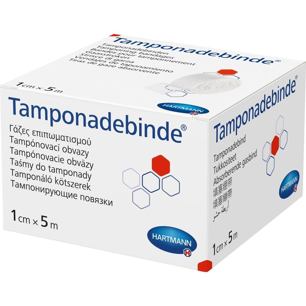 TAMPONADEBINDE 1 cmx5 m steril Hartmann 1 St Binden TAMPONADEBINDE 1 cmx5 m steril Hartmann 1 St Binden