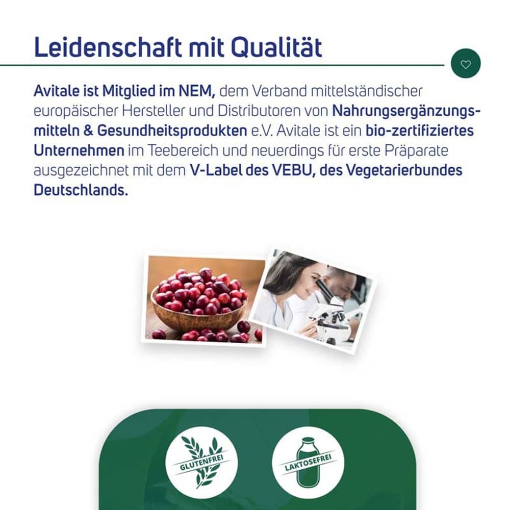 Avitale CRANBERRY KAPSELN 400 mg 60 St Kapseln