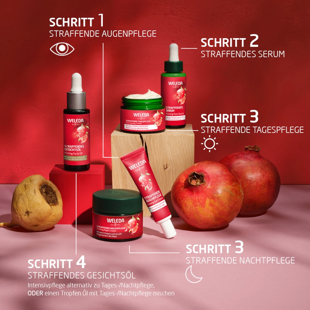 Weleda Straffende Nachtpflege Granatapfel & Maca-Peptide 40 ml Nachtcreme