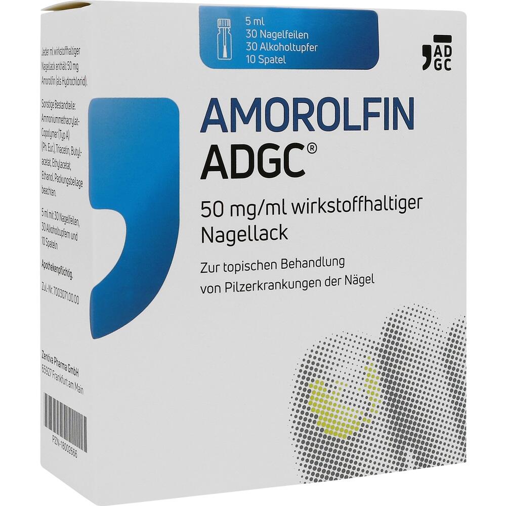 AMOROLFIN ADGC 50 mg/ml  5 ml Wirkstoffhaltiger Nagellack