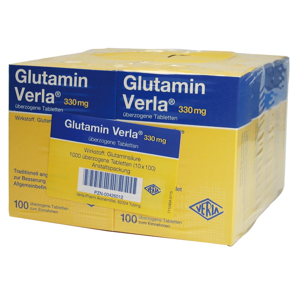 GLUTAMIN Verla überzogene Tabletten 1000 St Überzogene Tabletten