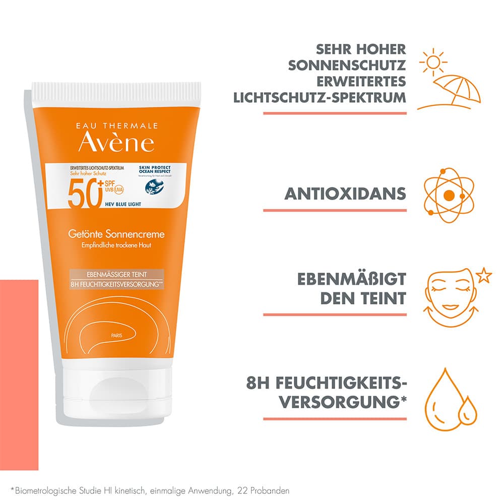 Avéne Getönte Sonnencreme SPF 50+ + 3 € sparen* 50 ml Creme