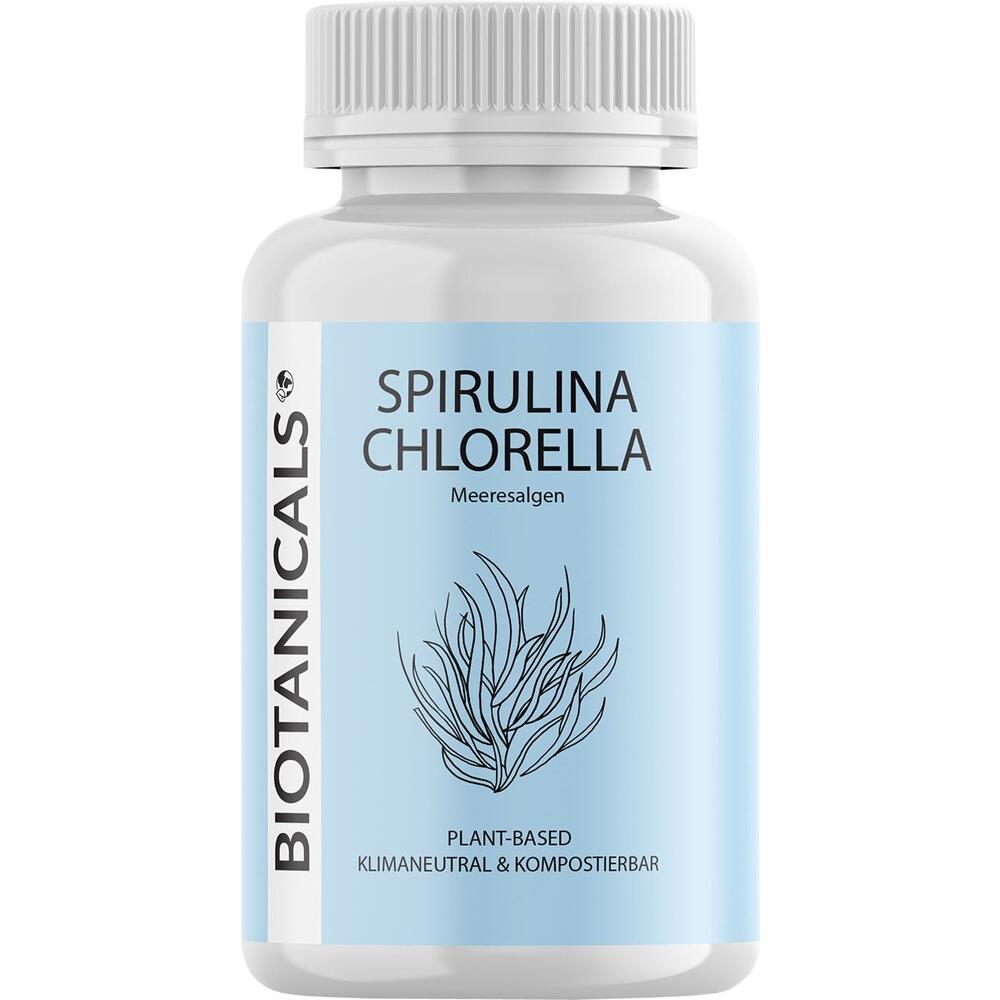 BIOTANICALS SPIRULINA CHLORELLA 120 St Kapseln