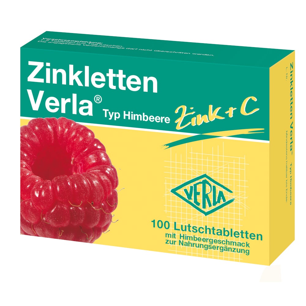 Zinkletten Verla Typ Himbeere  100 St Lutschtabletten