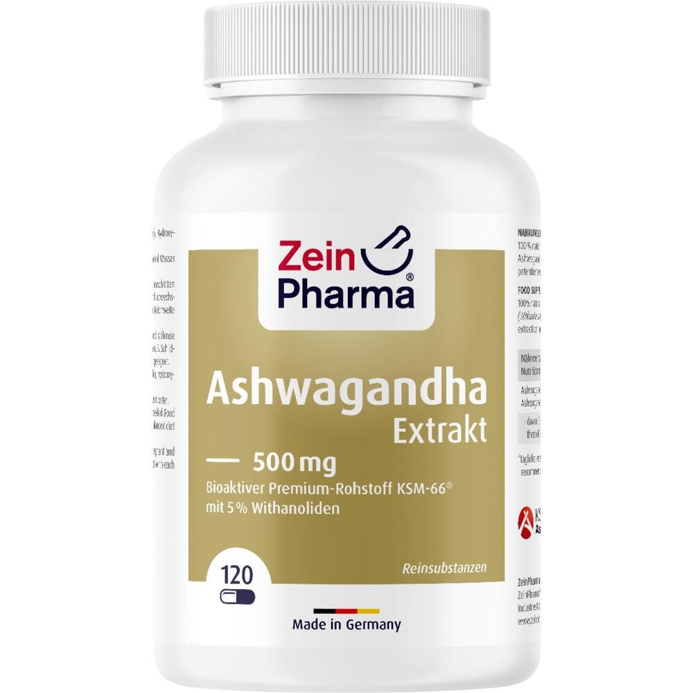 Zein Pharma Ashwagandha Extrakt 500mg 120 St Kapseln