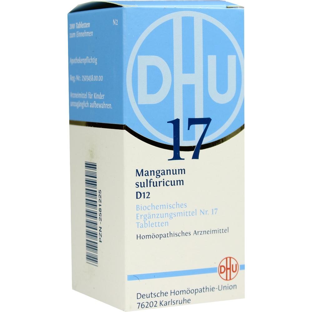 DHU Schüssler-Salz Nr. 17 Manganum sulfuricum D 12 Tabletten 200 St Tabletten