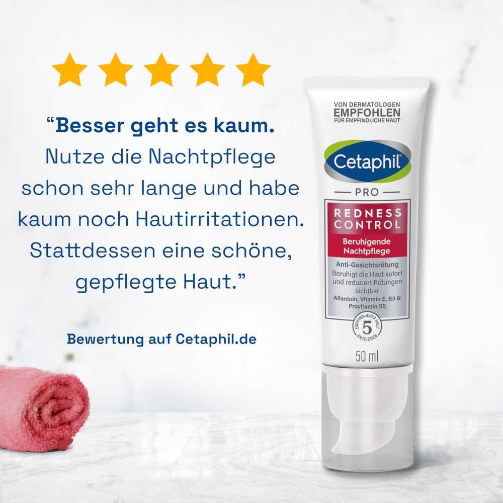 Cetaphil PRO RednessControl Beruhigende Nachtpflege 50 ml Nachtcreme
