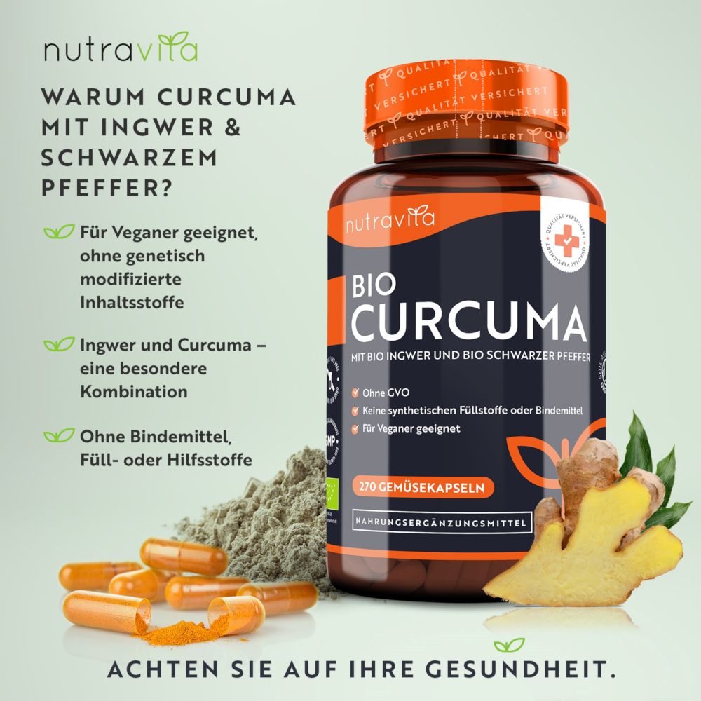Nutravita BIO CURCUMA 270 St Kapseln