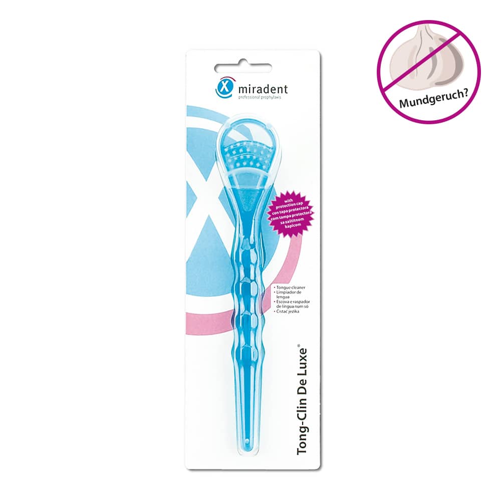 miradent Zungenreiniger Tong-Clin de Luxe blau 1 St