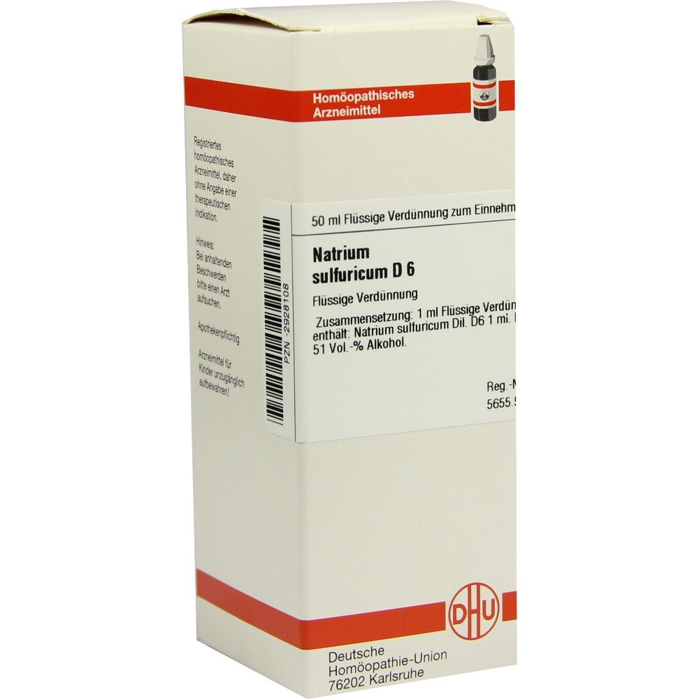 NATRIUM SULFURICUM D 6 Dilution 50 ml Dilution