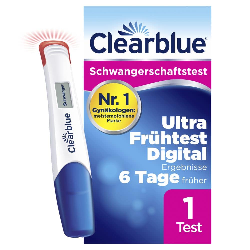 Clearblue Schwangerschaftstest Ultra Frühtest Digital 1 St Test