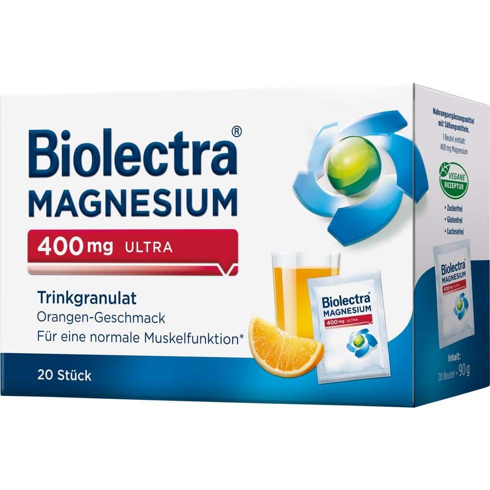 Biolectra MAGNESIUM 400mg ULTRA Orange 20 St Granulat