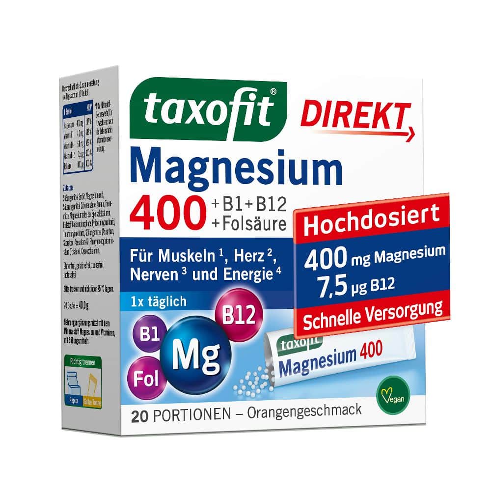 taxofit DIREKT Magnesium 400 20 St Granulat